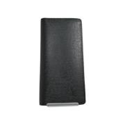 Pre-owned Leather wallets Louis Vuitton Vintage , Black , Heren