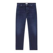 Tapered Cropped Jeans Blauw Zwart Nn07 , Blue , Heren