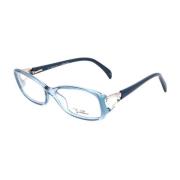 Blauwe Plastic Frame Damesbril Emilio Pucci , Blue , Dames