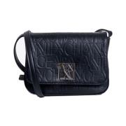 Compacte polyurethaan handtas voor vrouwen Armani Exchange , Black , D...