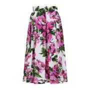 Peonie Fuxia Rok Dolce & Gabbana , Multicolor , Dames