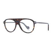 Bruine Aviator Optische Frames met Demo Lenzen Moncler , Brown , Heren