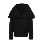 Wollen Caban Jas Jacquemus , Black , Dames