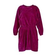 Polyester Lassie Jurk Isabel Marant , Purple , Dames