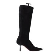 Pre-owned Suede boots Aquazzura Pre-owned , Black , Dames