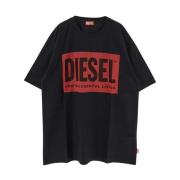 Heren Mode T-shirt Diesel , Black , Heren