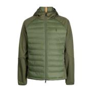 Groene Hybride Gewatteerde Jas Ritssluiting Polo Ralph Lauren , Green ...