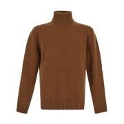 Wollen Turtleneck Sweater Seven Gauge , Brown , Heren