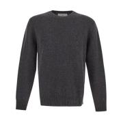 Wollen Crewneck Sweater Seven Gauge , Gray , Heren