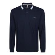 Gestreept Poloshirt Sun68 , Blue , Heren