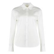 Klassieke Oxford Katoenen Overhemd Calvin Klein , White , Dames