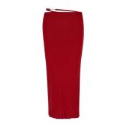 Pralù Viscose Rok Jacquemus , Red , Dames