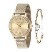 Gouden Wijzerplaat Quartz Horloge - Angel Collection Invicta Watches ,...