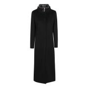 Zwarte Cashmere Jas Jas Herno , Black , Dames