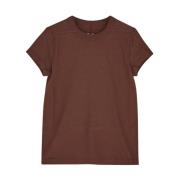 Cropped katoenen T-shirt Rick Owens , Brown , Dames