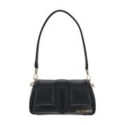 Zwarte Zachte Leren Handtas Jacquemus , Black , Dames