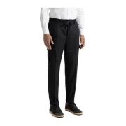 Puur wollen broek met zakken Peserico , Black , Heren