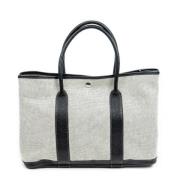 Pre-owned Canvas handbags Hermès Vintage , Beige , Dames