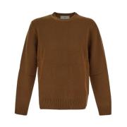 Wollen Crewneck Sweater Seven Gauge , Brown , Heren