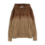 Katoenen Logo Hoodie JW Anderson , Brown , Dames