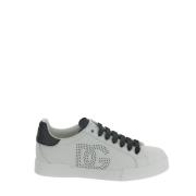 Leren Portofino Sneaker Dolce & Gabbana , White , Dames