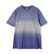 Logo T-shirt Casual Wear Mode JW Anderson , Purple , Heren