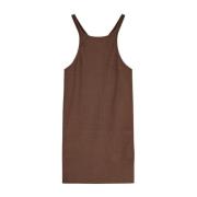 Katoenen Racer Back Tank Top Rick Owens , Brown , Dames