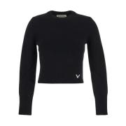 Cashmere V Sweater Valentino , Black , Dames