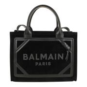 Zwarte Crossbody Tas voor Vrouwen Balmain , Black , Dames