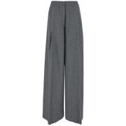 Wijde Pijp Broek Lardini , Gray , Dames