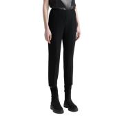 Broek van tweeweg stretchstof Peserico , Black , Dames