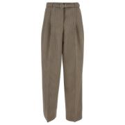 Stijlvolle Riem Broek Jil Sander , Beige , Dames