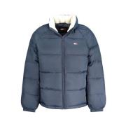 Blauwe Polyamide Jas Tommy Hilfiger , Blue , Heren