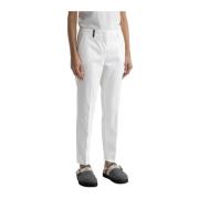 Iconische 4718 katoen zijde gabardine en tencel broek Peserico , White...