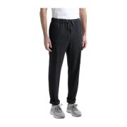 Katoenblend joggers Peserico , Black , Heren