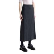 Stretch tech wol lange rok Peserico , Gray , Dames