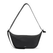 Zwarte Knoop Crossbody Tas Jil Sander , Black , Dames