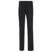 Wollen Klassieke Broek Lardini , Black , Heren