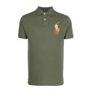 Klassieke Polo Shirt in Donker Salie Polo Ralph Lauren , Green , Heren