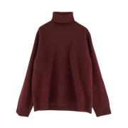 Wollen Turtleneck Gebreid Maison Margiela , Red , Heren