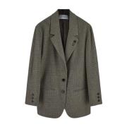 Klassieke Wollen Blazer Lardini , Brown , Dames