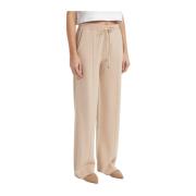 Wol, zijde en kasjmier broek Peserico , Beige , Dames