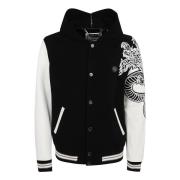 Zwarte leren jas voor mannen Philipp Plein , Black , Heren