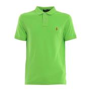 Kiwi Groen Katoenen Polo Shirt Polo Ralph Lauren , Green , Heren