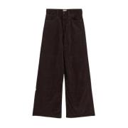 Katoen Vrouw Jeans Mother , Brown , Dames