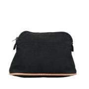 Pre-owned Canvas handbags Hermès Vintage , Black , Dames