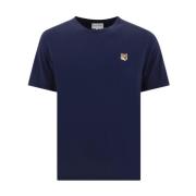 Vos Katoenen T-Shirt Maison Kitsuné , Blue , Heren