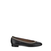 Ruffle Balletschoen in Nappa Leer Ulla Johnson , Black , Dames