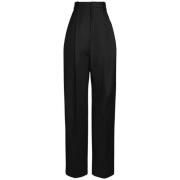 Wollen Broek Curzio Stijl Jacquemus , Black , Dames