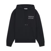 Katoen Logo Hoodie Sweatshirt Maison Kitsuné , Black , Heren